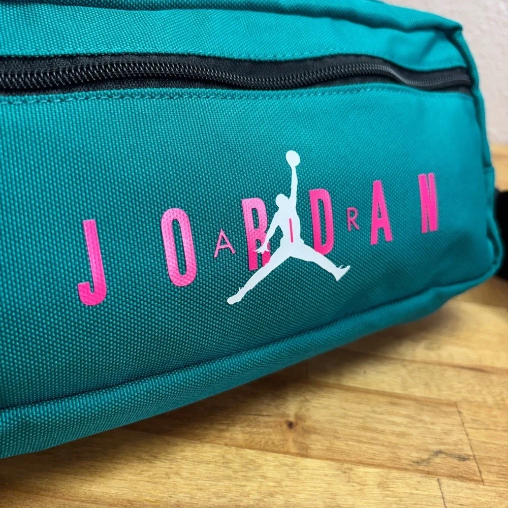 Air Jordan Teal & Pink Jumpman Crossbody Bag Hip Pack O/S